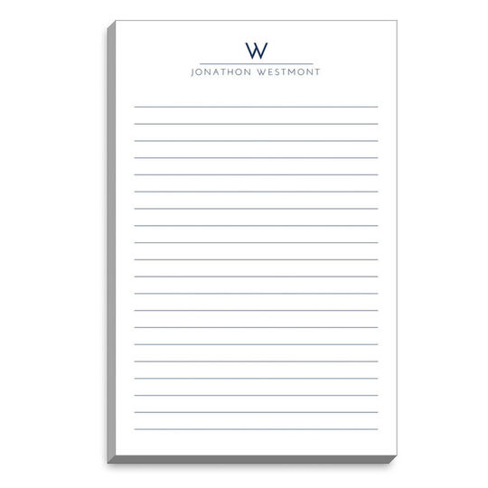 Modern Line and Name Notepads